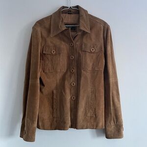 Women's Brown Suede Jacket